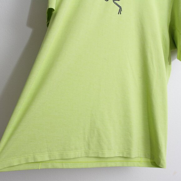 Arc'teryx Cormac Logo Short Sleeve T-Shirt Tee Top Yellow Size XL - Picture 6 of 16